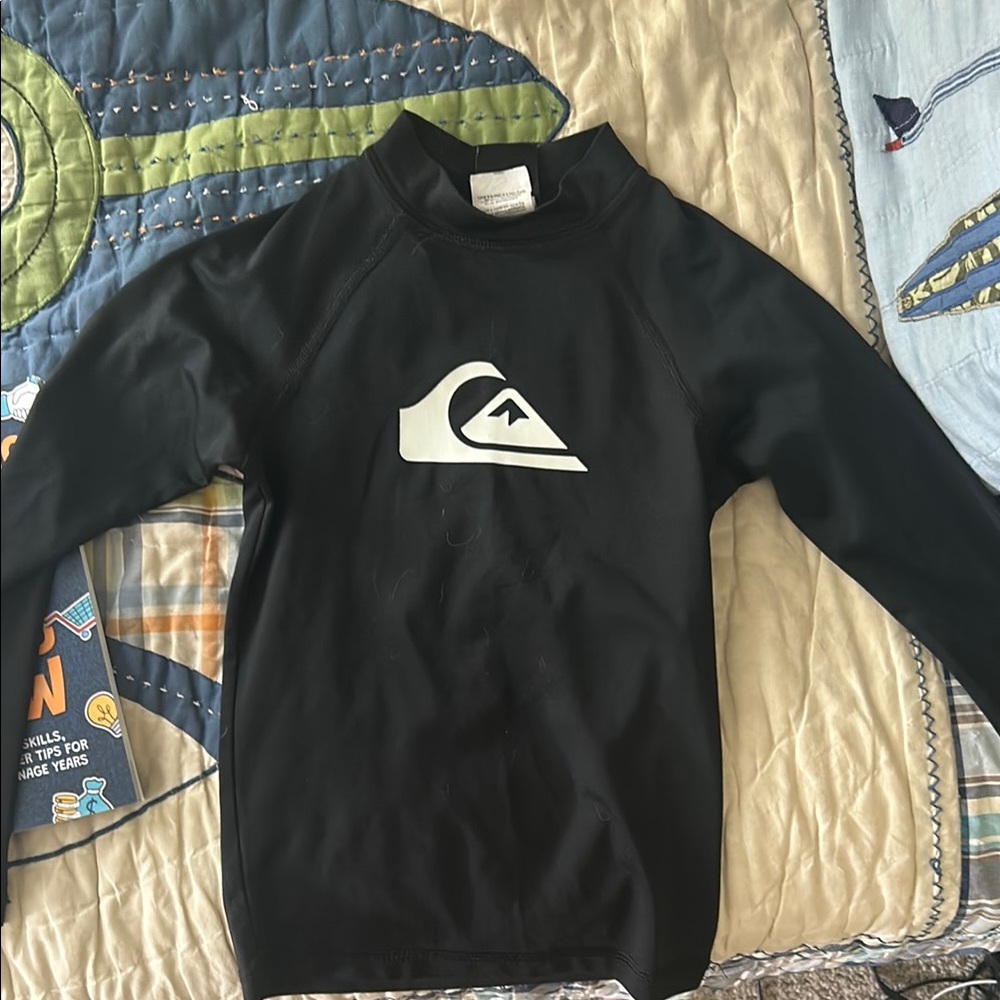 Quiksilver Black and White Kids Rashguard